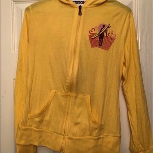 Yellow light surf zip-up